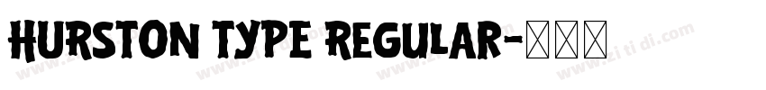 HURSTON TYPE Regular字体转换
